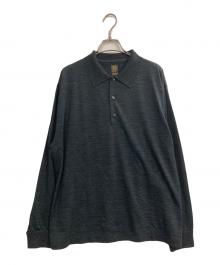 BATONER（バトナ―）の古着「WOOL POLO LONG SLEEVE」｜ブラック