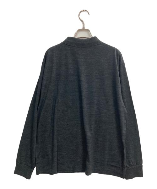 BATONER（バトナ―）BATONER (バトナ―) WOOL POLO LONG SLEEVE ブラック サイズ:2の古着・服飾アイテム