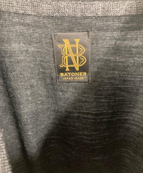 BATONER（バトナ―）BATONER (バトナ―) WOOL POLO LONG SLEEVE ブラック サイズ:2の古着・服飾アイテム