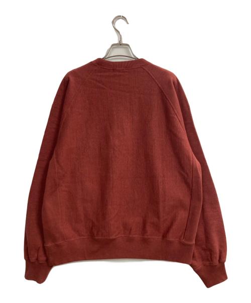 ULTERIOR（アルテリア）ULTERIOR (アルテリア) FADED SILKY TERRY RW SWEAT SHIRT ブラウン サイズ:4の古着・服飾アイテム