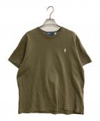 POLO RALPH LAURENポロ・ラルフローレン）の古着「ワンポイントＴシャツ」｜カーキ
