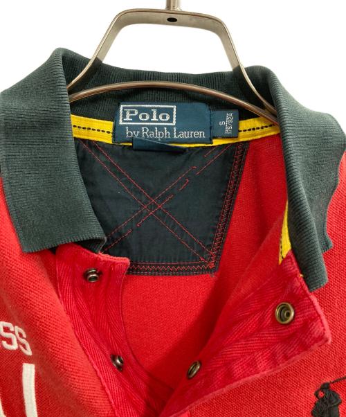 POLO RALPH LAUREN（ポロ・ラルフローレン）POLO RALPH LAUREN (ポロ・ラルフローレン) ポロシャツ レッド×ブラック サイズ:Sの古着・服飾アイテム