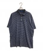 POLO RALPH LAURENポロ・ラルフローレン）の古着「ボーダーポロシャツ」｜グレー