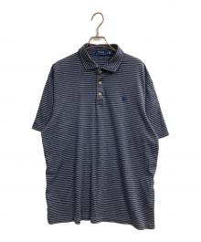 POLO RALPH LAUREN（ポロ・ラルフローレン）の古着「ボーダーポロシャツ」｜グレー