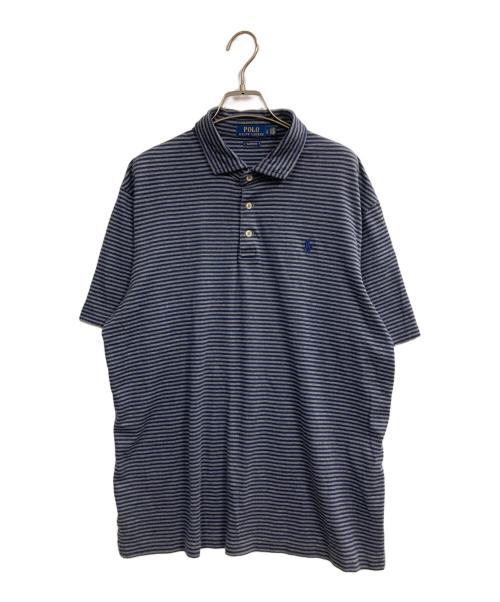 POLO RALPH LAUREN（ポロ・ラルフローレン）POLO RALPH LAUREN (ポロ・ラルフローレン) ボーダーポロシャツ グレー サイズ:Lの古着・服飾アイテム