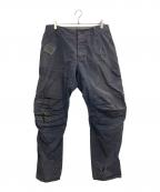 GRIFFINグリフィン）の古着「加工バイカーパンツ」｜ネイビー