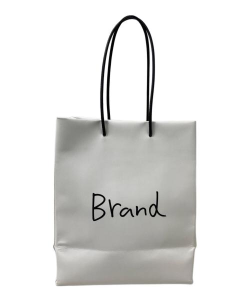 UNKNOWN PRODUCTS（アンノウン プロダクツ）UNKNOWN PRODUCTS (アンノウン プロダクツ) Ken Kagami (ケンカガミ) Leather Paper Bag ホワイトの古着・服飾アイテム