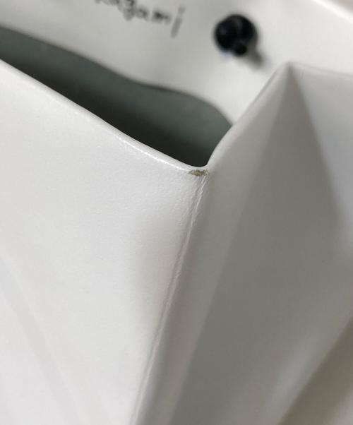 UNKNOWN PRODUCTS（アンノウン プロダクツ）UNKNOWN PRODUCTS (アンノウン プロダクツ) Ken Kagami (ケンカガミ) Leather Paper Bag ホワイトの古着・服飾アイテム