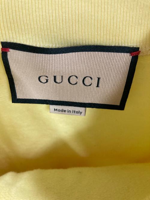 GUCCI（グッチ）GUCCI (グッチ) FIRENZE Crew Sweat イエロー サイズ:XXSの古着・服飾アイテム
