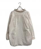 BALENCIAGAバレンシアガ）の古着「プルオーバーロングシャツ」｜ホワイト×ピンク