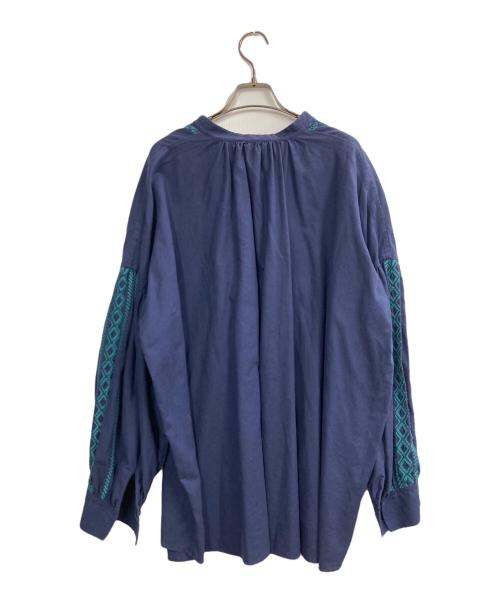 IENA（イエナ）IENA (イエナ) 刺繍ブラウス ネイビー サイズ:表記無し（実寸サイズをご参照下さい）の古着・服飾アイテム