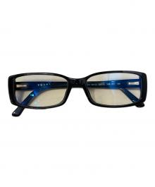 PRADA（プラダ）の古着「スクエア眼鏡」｜ブラック