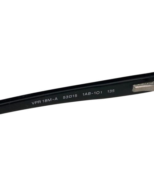 PRADA（プラダ）PRADA (プラダ) スクエア眼鏡 ブラック サイズ:53□15の古着・服飾アイテム