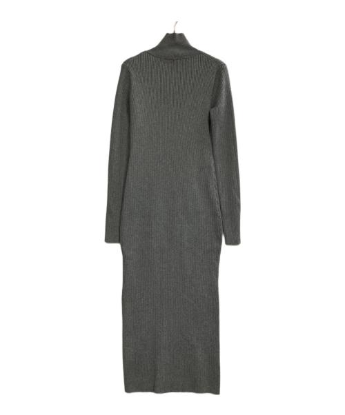 Noble（ノーブル）Noble (ノーブル) ナロータイトスリットニットワンピース グレー サイズ:36の古着・服飾アイテム