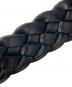 中古・古着 Halcyon Belt Company (ハルシオンベルトカンパニー) 編み込みレザーベルト ブラック サイズ:XS：6000円