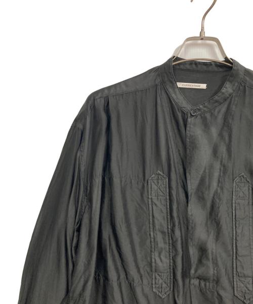 CURRENTAGE（カレンテージ）CURRENTAGE (カレンテージ) バンドカラーシャツ ブラック サイズ:3の古着・服飾アイテム