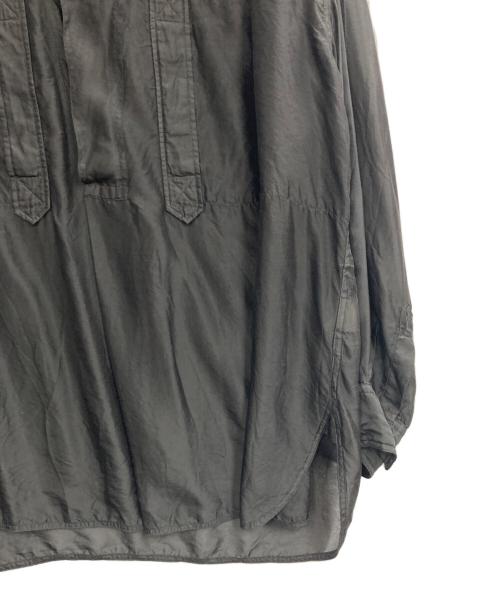 CURRENTAGE（カレンテージ）CURRENTAGE (カレンテージ) バンドカラーシャツ ブラック サイズ:3の古着・服飾アイテム