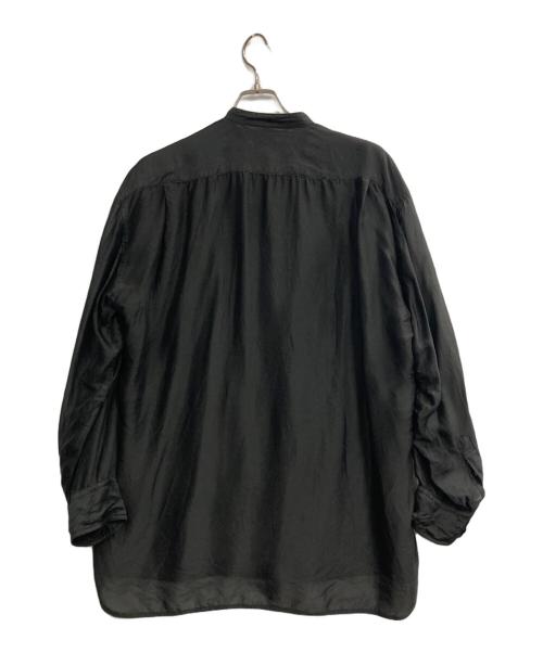 CURRENTAGE（カレンテージ）CURRENTAGE (カレンテージ) バンドカラーシャツ ブラック サイズ:3の古着・服飾アイテム