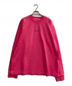 Acne studiosアクネ ストゥディオズ）の古着「クルーネックカットソー」｜ショッキングピンク