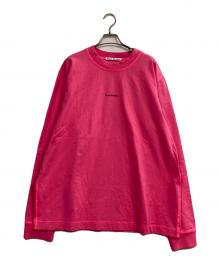 Acne studios（アクネ ストゥディオズ）の古着「クルーネックカットソー」｜ショッキングピンク