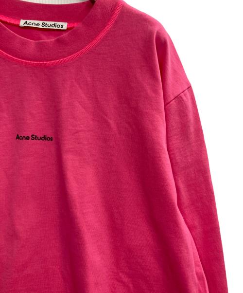 Acne studios（アクネ ストゥディオズ）ACNE STUDIOS (アクネ ストゥディオズ) クルーネックカットソー ショッキングピンク サイズ:Ｌの古着・服飾アイテム