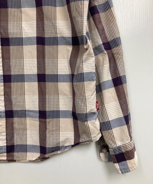 stussy（ステューシー）stussy (ステューシー) チェックシャツ ベージュ サイズ:XLの古着・服飾アイテム