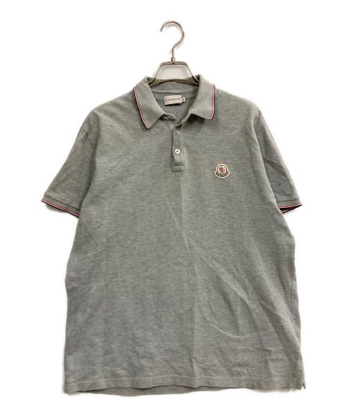 MONCLER（モンクレール）MONCLER (モンクレール) MAGLIA POLO SHIRT グレー サイズ:XLの古着・服飾アイテム