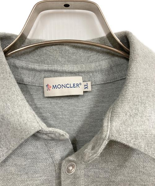 MONCLER（モンクレール）MONCLER (モンクレール) MAGLIA POLO SHIRT グレー サイズ:XLの古着・服飾アイテム