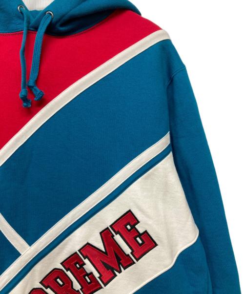 SUPREME（シュプリーム）SUPREME (シュプリーム) Diagonal Hooded Sweatshirt マルチカラー サイズ:Mの古着・服飾アイテム