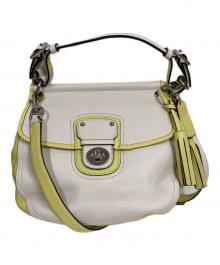 COACH（コーチ）の古着「ショルダーバッグ」｜ベージュ×イエロー