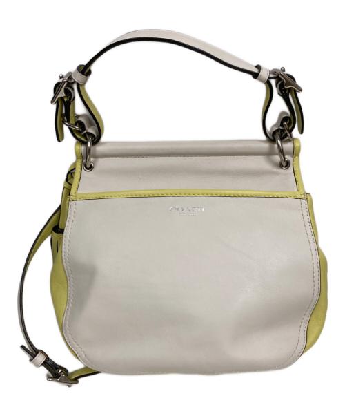 COACH（コーチ）COACH (コーチ) ショルダーバッグ ベージュ×イエローの古着・服飾アイテム