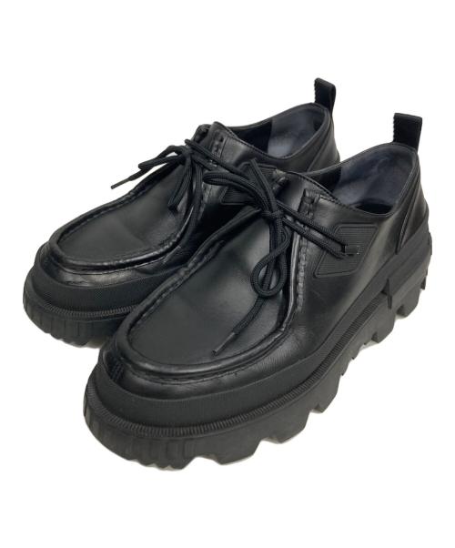 MONCLER（モンクレール）MONCLER (モンクレール) MON LOAFERS SHOES ブラック サイズ:42(27cm)の古着・服飾アイテム