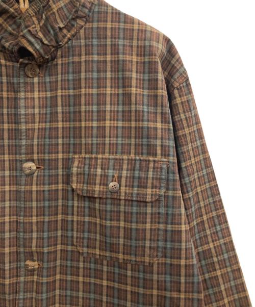 WOOLRICH（ウールリッチ）WOOLRICH (ウールリッチ) チェックコットンジャケット ブラウン サイズ:Sの古着・服飾アイテム