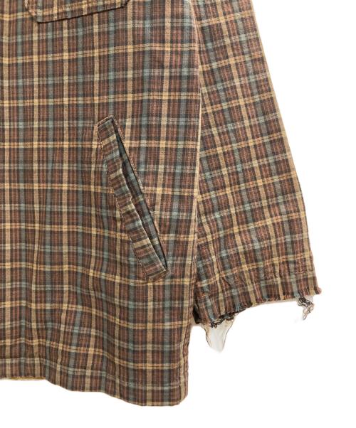 WOOLRICH（ウールリッチ）WOOLRICH (ウールリッチ) チェックコットンジャケット ブラウン サイズ:Sの古着・服飾アイテム