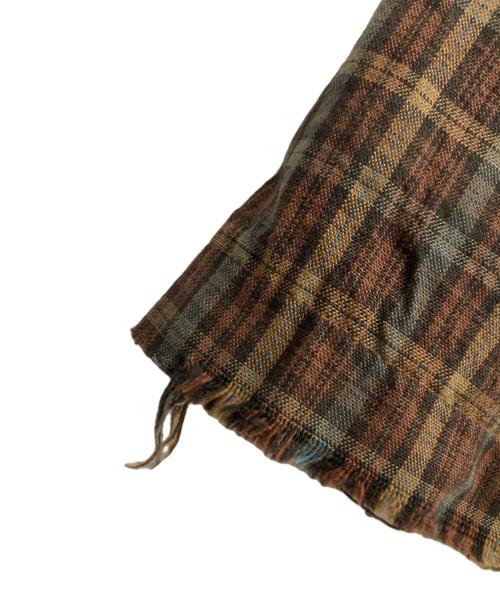 WOOLRICH（ウールリッチ）WOOLRICH (ウールリッチ) チェックコットンジャケット ブラウン サイズ:Sの古着・服飾アイテム