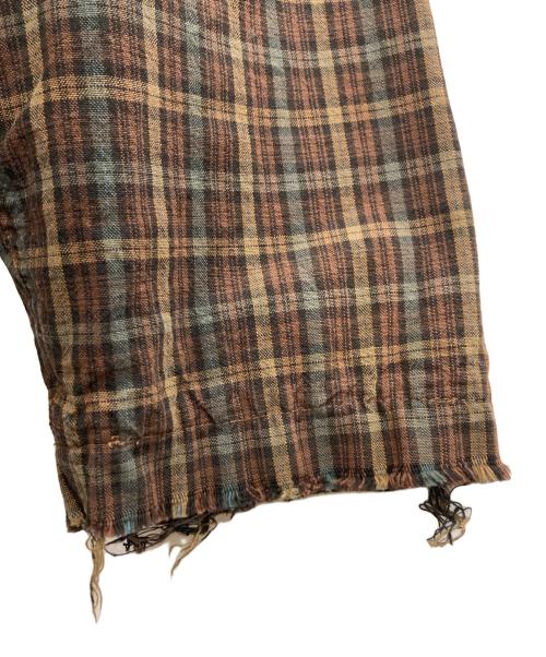 WOOLRICH（ウールリッチ）WOOLRICH (ウールリッチ) チェックコットンジャケット ブラウン サイズ:Sの古着・服飾アイテム