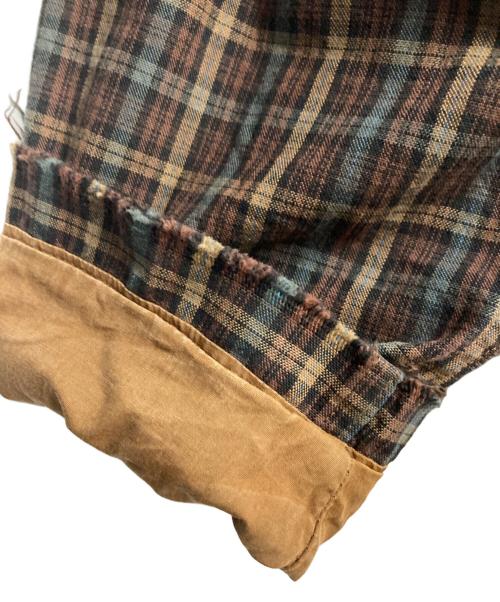 WOOLRICH（ウールリッチ）WOOLRICH (ウールリッチ) チェックコットンジャケット ブラウン サイズ:Sの古着・服飾アイテム