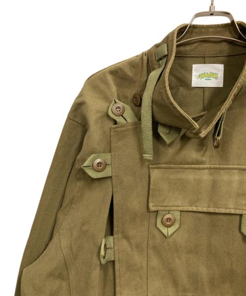 WudgeBOY（ワッジボーイ）WudgeBoy (ワッジボーイ) 22AW motorcycle jacket カーキ サイズ:Fの古着・服飾アイテム