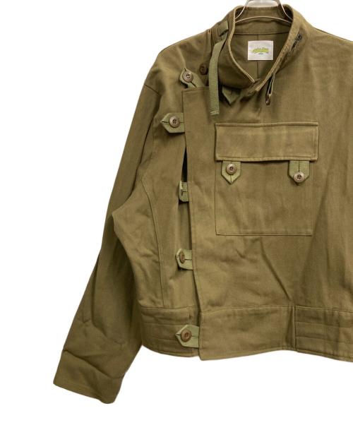 WudgeBOY（ワッジボーイ）WudgeBoy (ワッジボーイ) 22AW motorcycle jacket カーキ サイズ:Fの古着・服飾アイテム