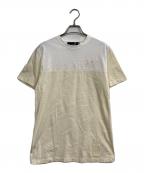 RAF SIMONS×FRED PERRYラフシモンズ×フレッドペリー）の古着「バイカラーTシャツ」｜アイボリー