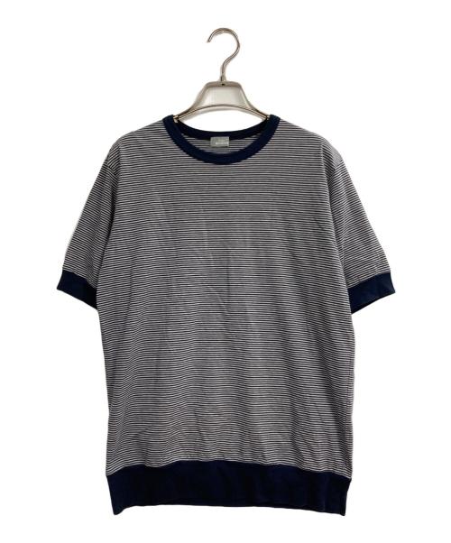 kolor/BEACON（カラービーコン）kolor/BEACON (カラービーコン) ボーダーTシャツ ネイビー サイズ:1の古着・服飾アイテム