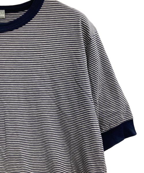 kolor/BEACON（カラービーコン）kolor/BEACON (カラービーコン) ボーダーTシャツ ネイビー サイズ:1の古着・服飾アイテム