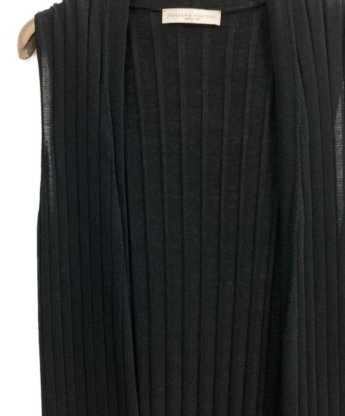 Fabiana Filippi（ファビアナフィリッピ）Fabiana Filippi (ファビアナフィリッピ) ロングカーディガン ブラック サイズ:38の古着・服飾アイテム