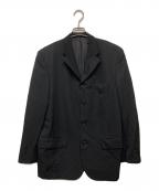 COMME des GARCONS HOMMEコムデギャルソン オム）の古着「ウールギャバテーラードジャケット」｜ブラック
