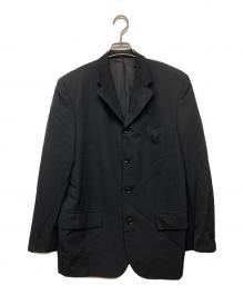 COMME des GARCONS HOMME（コムデギャルソン オム）の古着「ウールギャバテーラードジャケット」｜ブラック