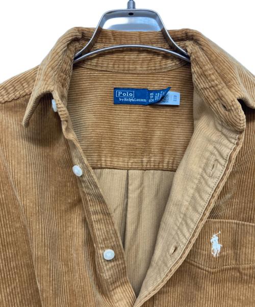 POLO RALPH LAUREN（ポロ・ラルフローレン）POLO RALPH LAUREN (ポロ・ラルフローレン) ビックコットンコーデュロイシャツ キャメル サイズ:XSの古着・服飾アイテム