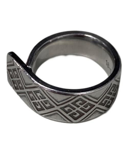 GIVENCHY（ジバンシィ）GIVENCHY (ジバンシィ) エンボスリング シルバー サイズ:10号の古着・服飾アイテム