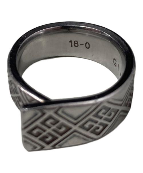 GIVENCHY（ジバンシィ）GIVENCHY (ジバンシィ) エンボスリング シルバー サイズ:10号の古着・服飾アイテム