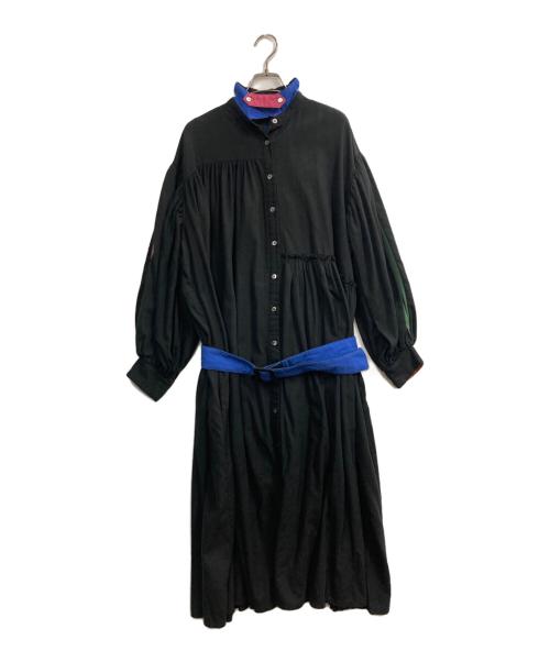 RRR（トリプルアール）RRR (トリプルアール) シャツワンピース ブラック サイズ:Freeの古着・服飾アイテム