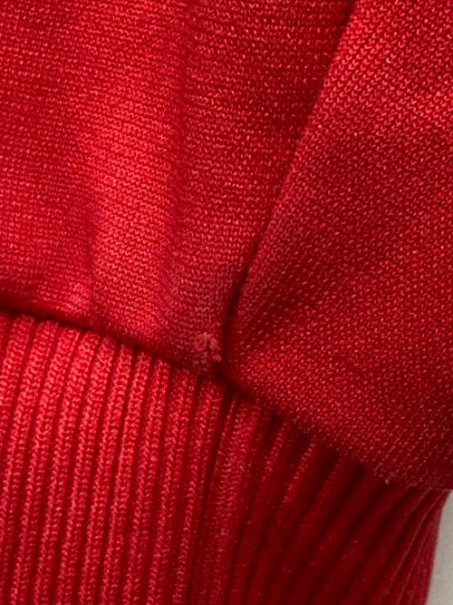 adidas（アディダス）adidas (アディダス) ハイネックトラックジャケット レッド サイズ:表記無し（実寸サイズをご参照下さい）の古着・服飾アイテム